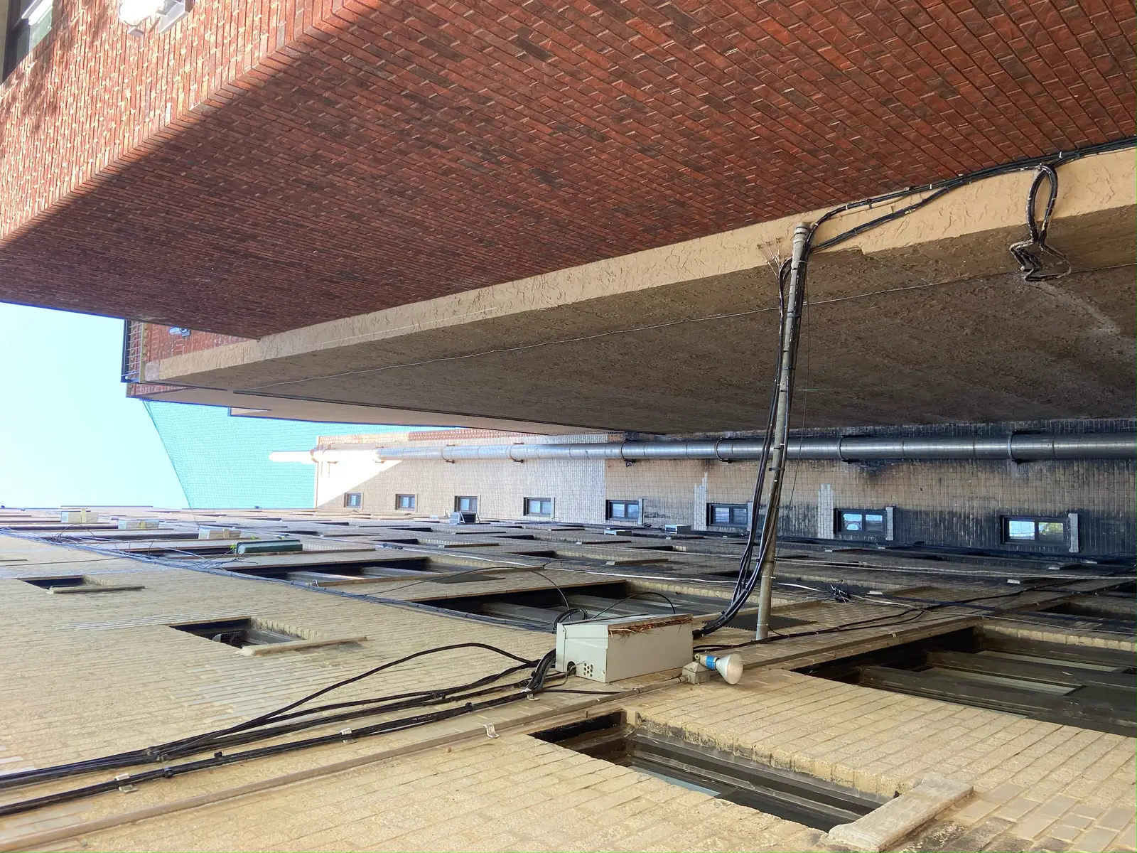 bird netting installed to block nesting and roosting areas for Netting Photos