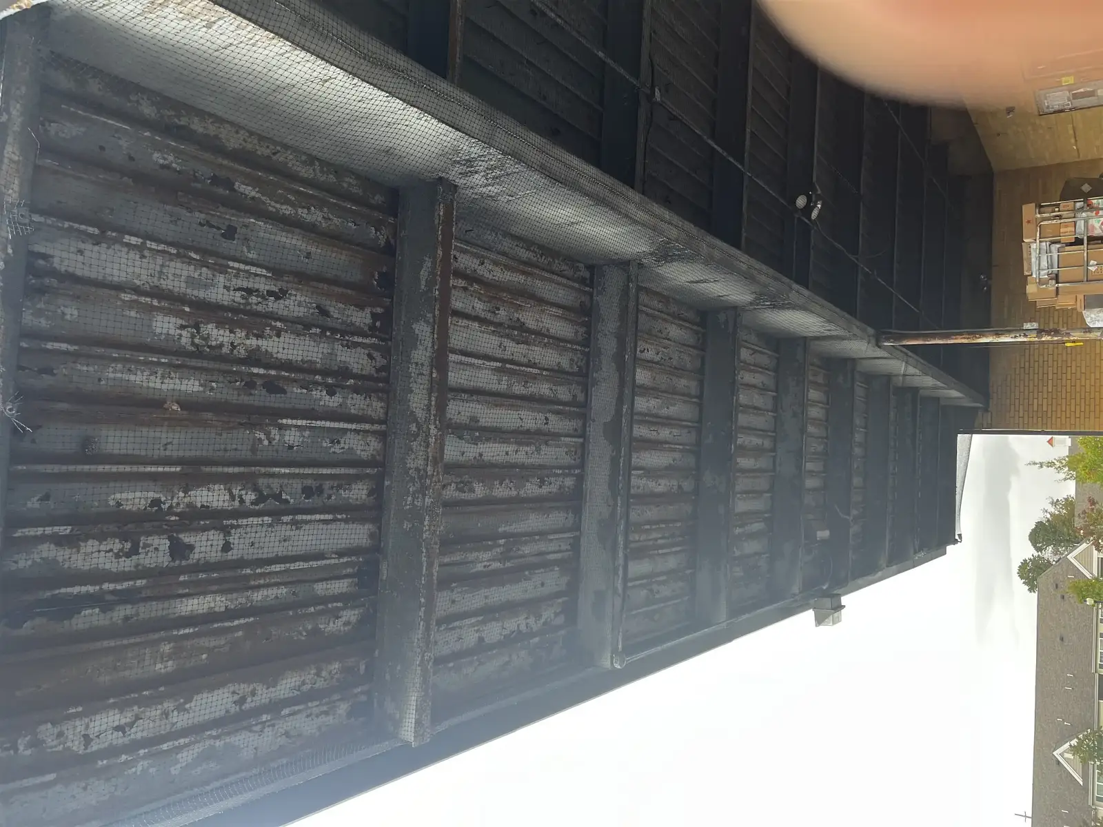bird netting installed to block nesting and roosting areas for Industrial Site Canada Geese Control